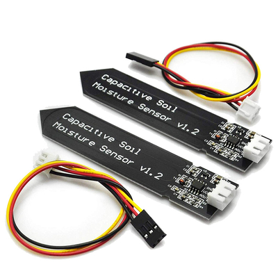 Horticulture and farms; humidity test; Anti-Corrosion Smart Agriculture Soil Sensor V1.2 Highly Sensitive Black Capacitive Module for Arduino for Raspberry Pi